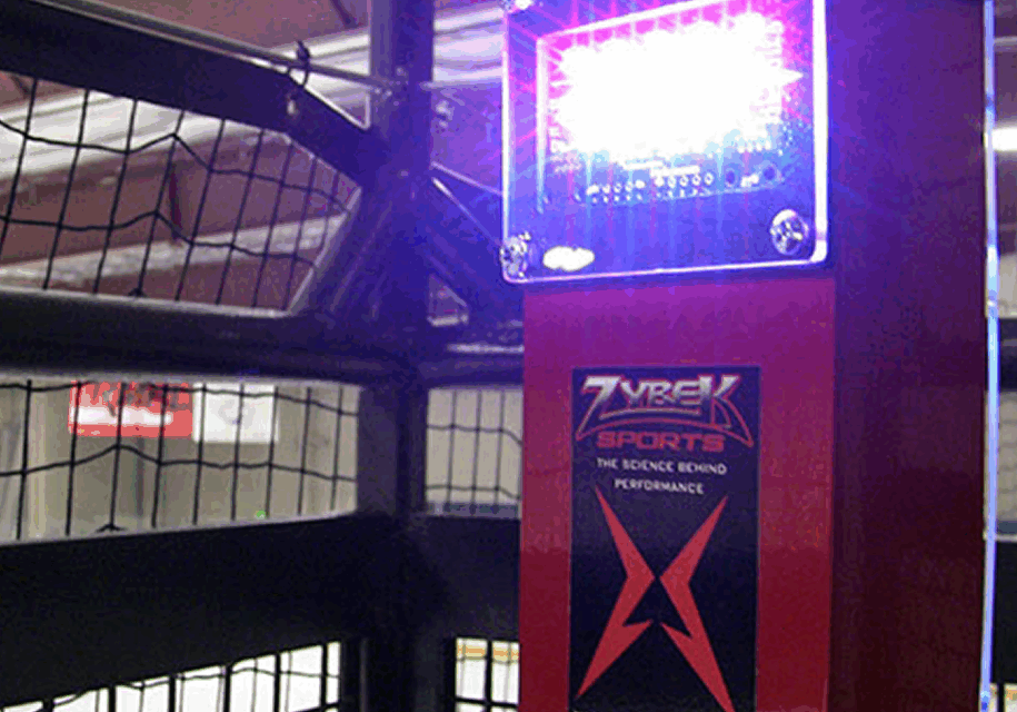 LED sports equipment in a gym setting.